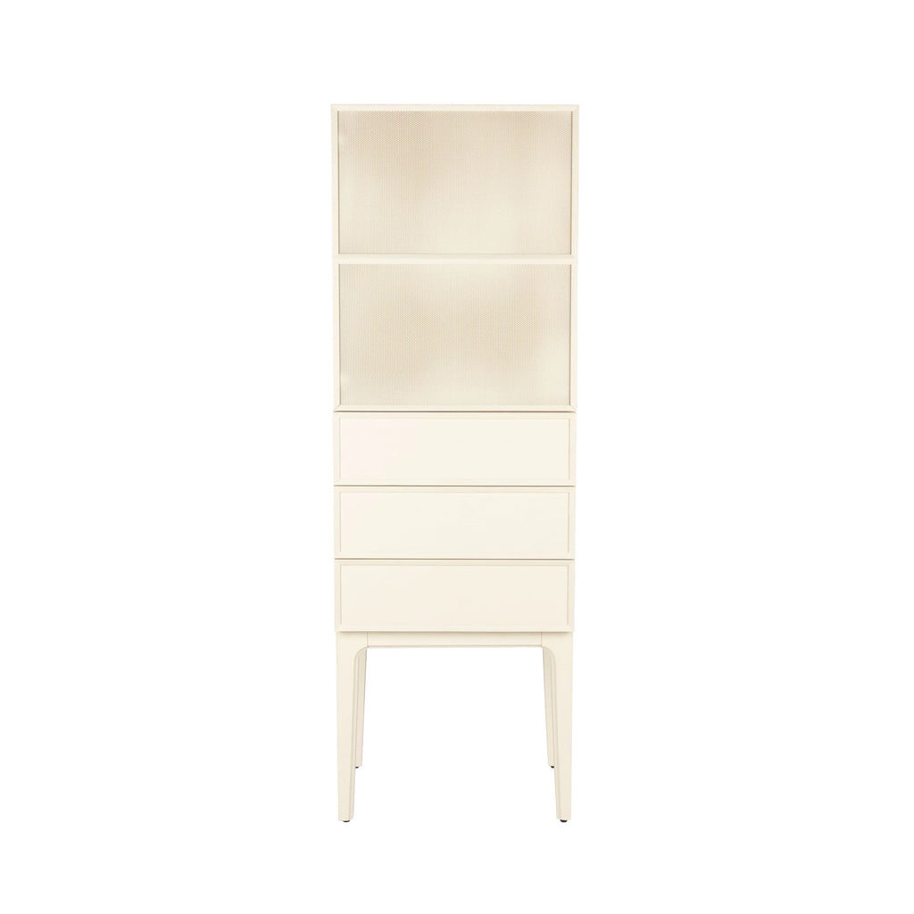 June 1 Porte 3 Tiroirs - Armoire - Chêne massif - Beige
