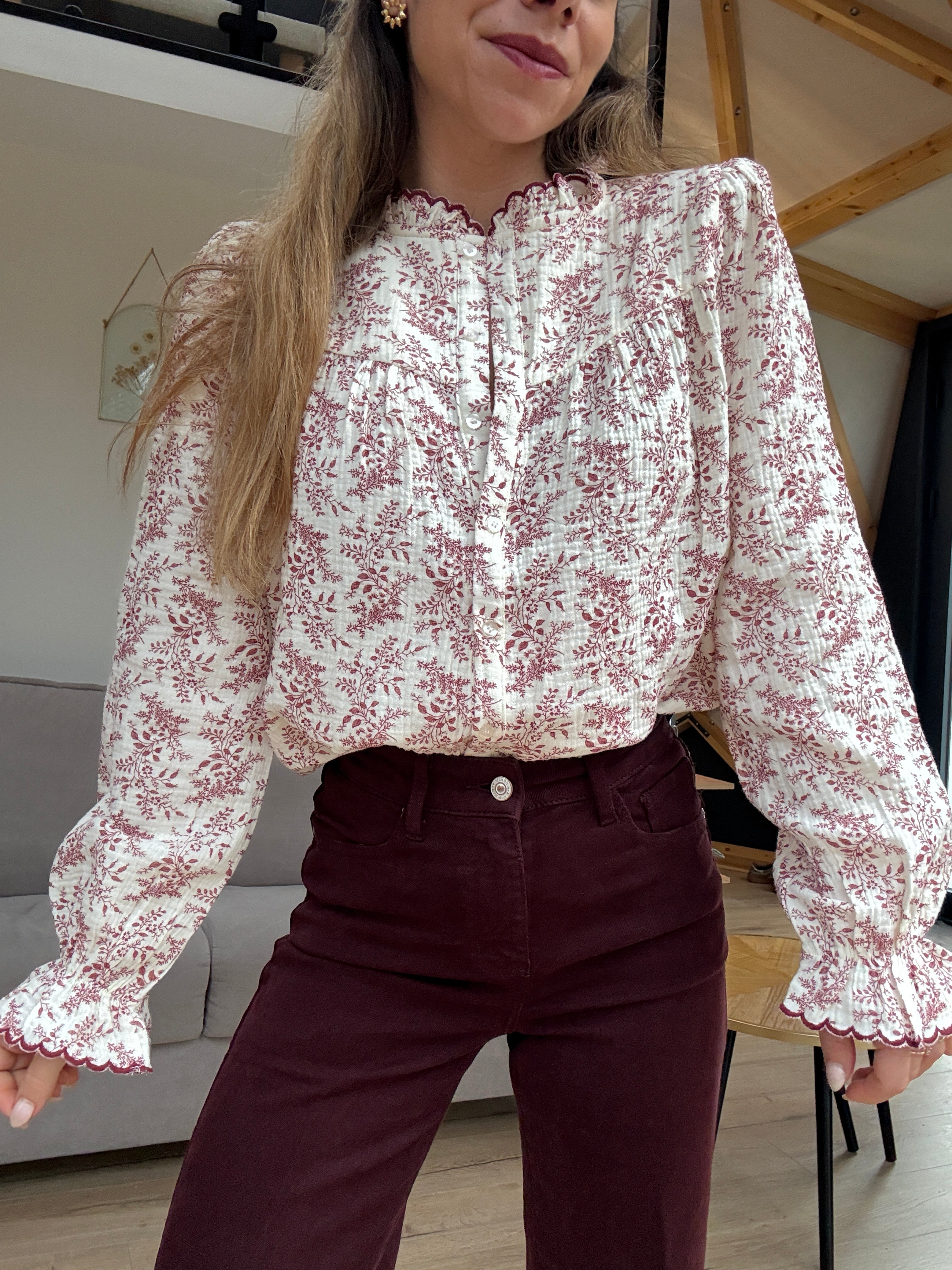 Windy Jeans Burgundy