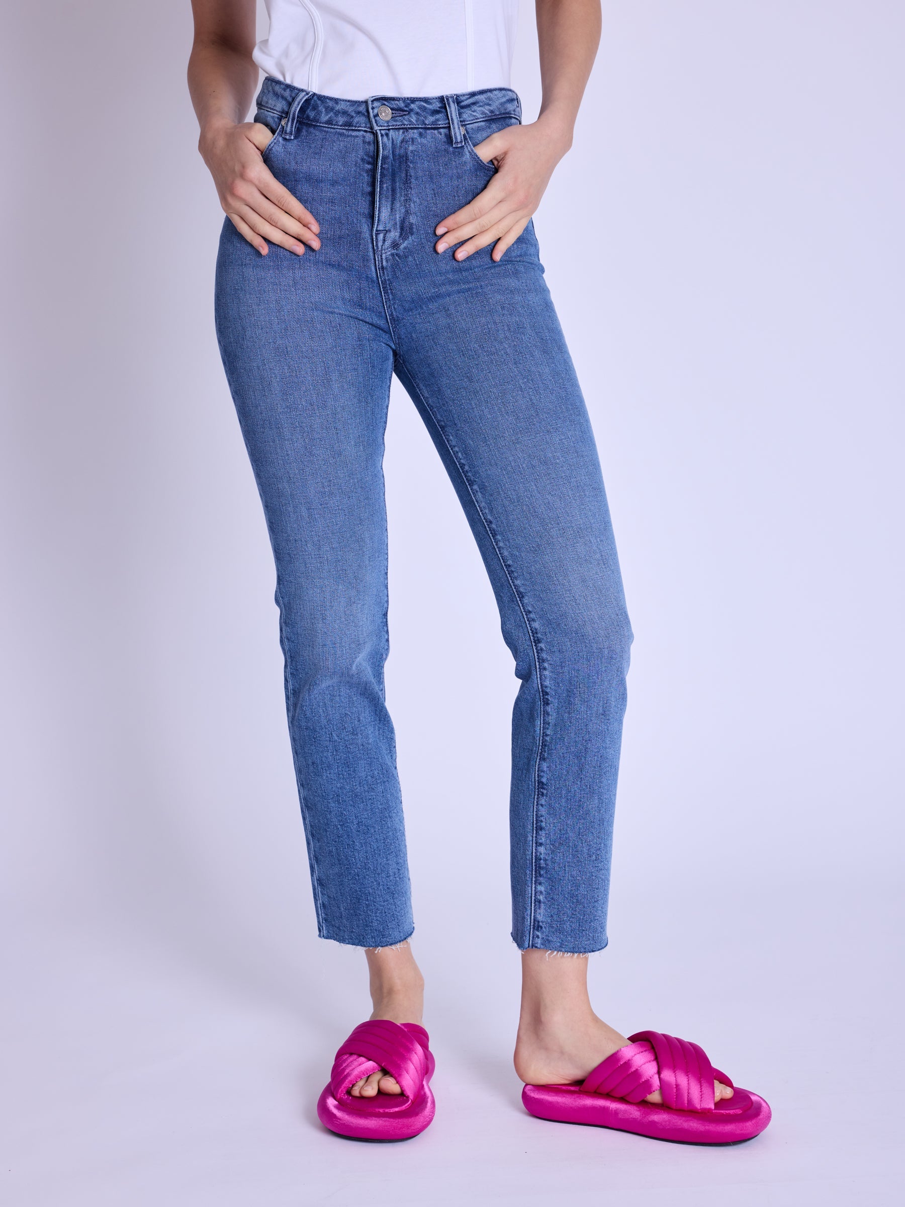 Berenice - Jean Slim - Medium-Blue-Denim