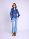 Shirt With Ruffle On The Collar - Holi-Print