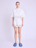Brode Bottom Short Skirt - White