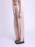 Pantalón Fluido Liso - Camel
