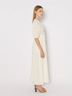 Berenice - Long Dress With Braids - Off-White