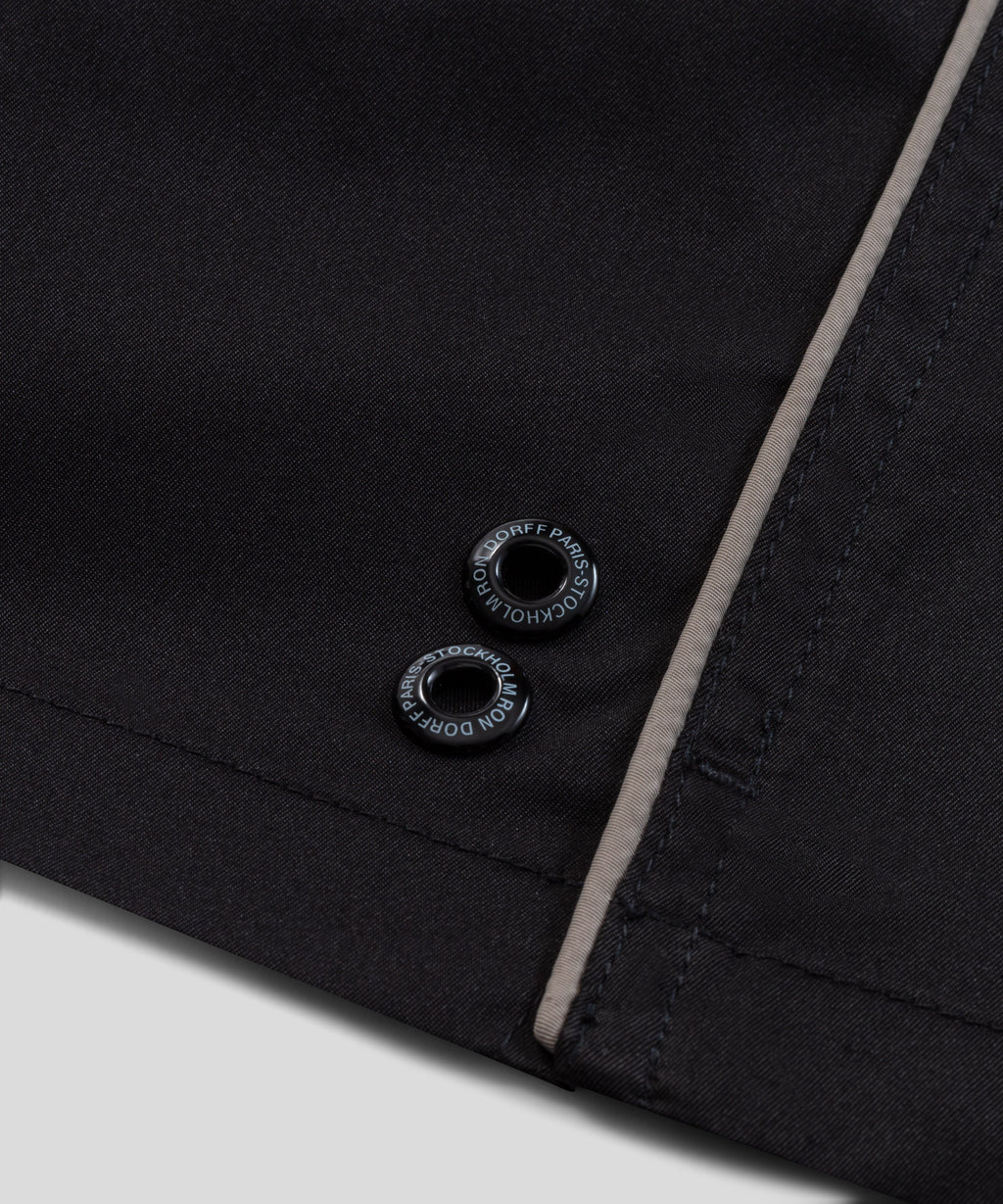 RD Pantaloncini Exerciser con Piping: Nero
