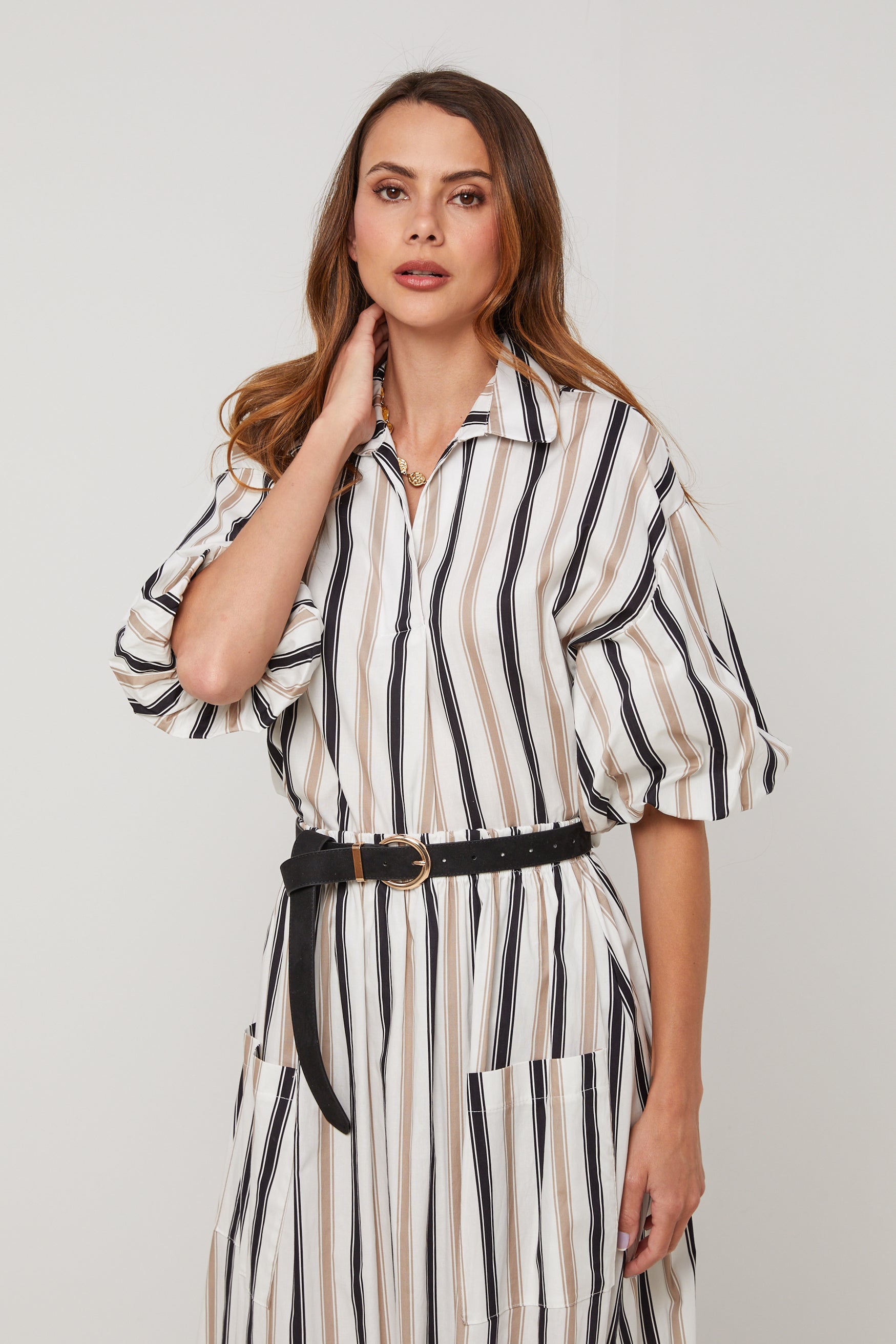 Top - Blanco Negro - Mujer