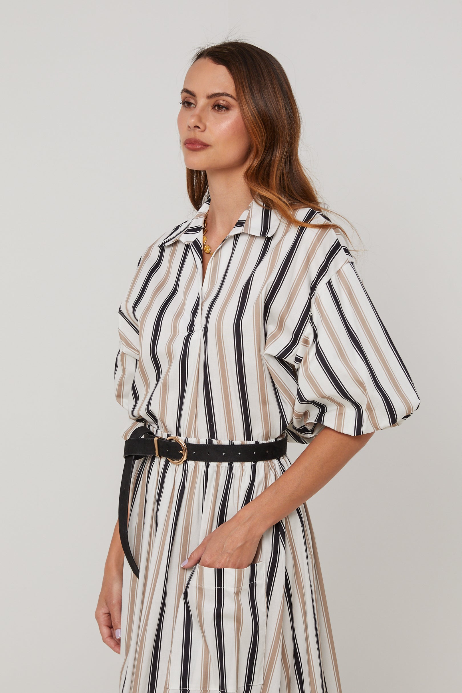 Top - Blanco Negro - Mujer