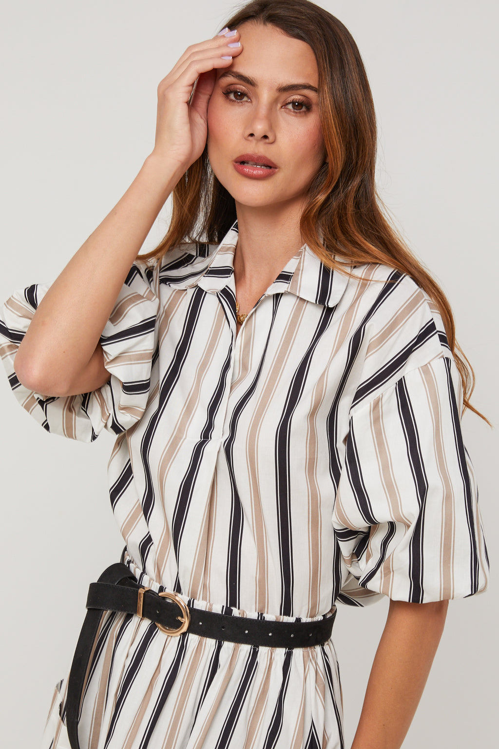 Top - Blanco Negro - Mujer