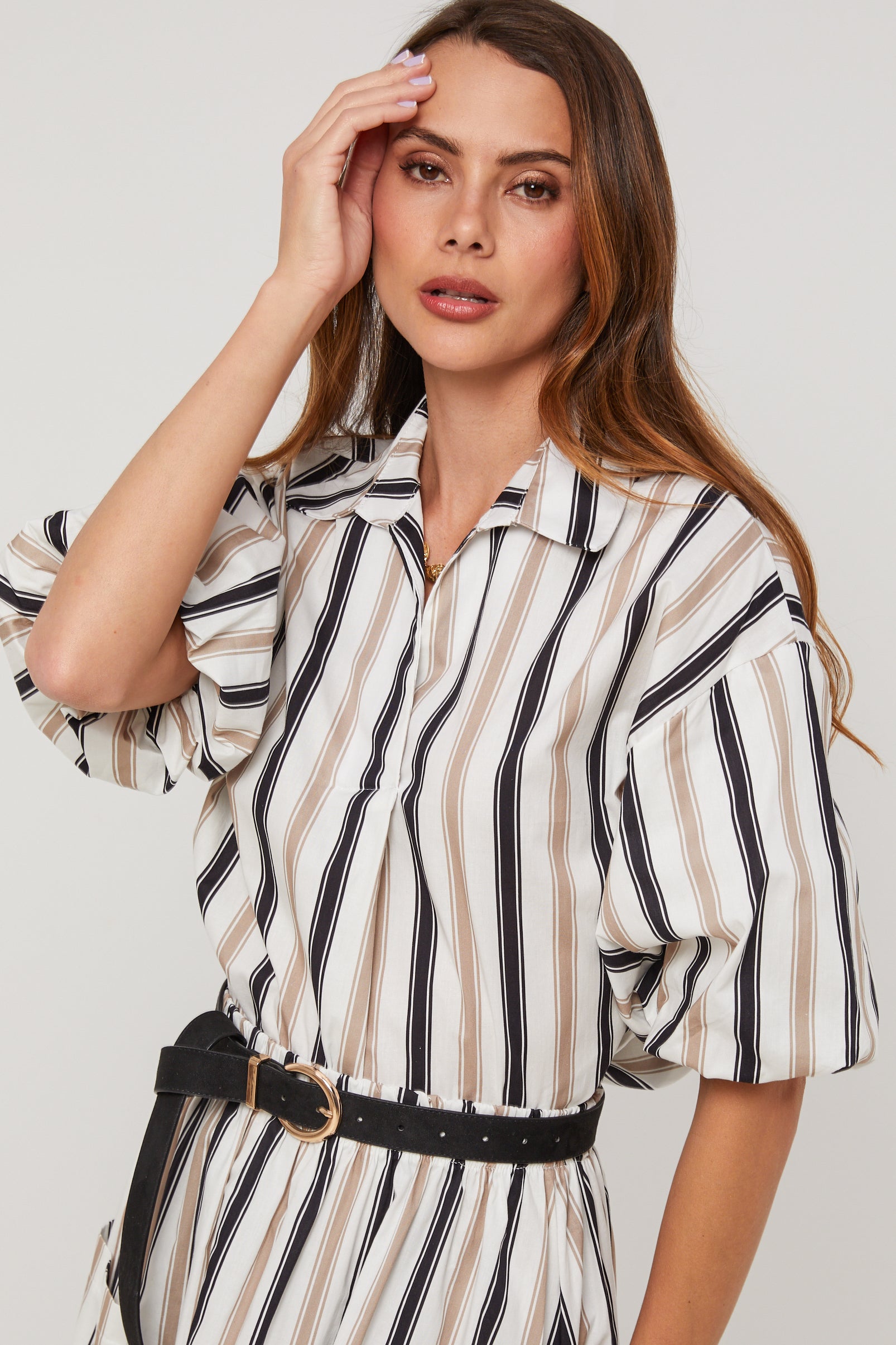 Top - Blanco Negro - Mujer