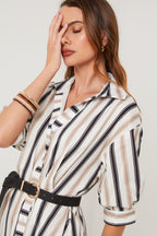 Dress - Black White - Women