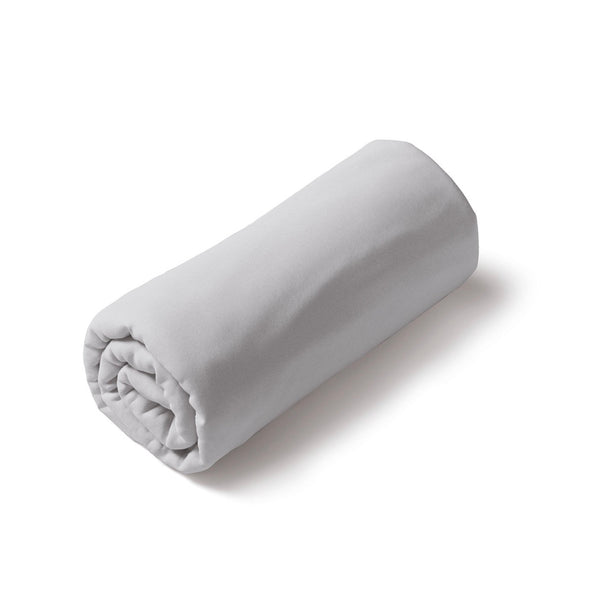 Cotton Satin Fitted Sheet - Plain - Grey 05