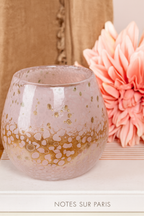 Coppra Blown Glass Pot - Powder Pink
