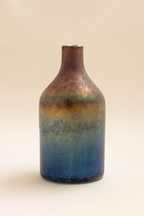 Sunset - Vase Aux Nuances Bleutées Et Rosées - Verre