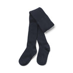 Collants Côtelés En Laine Robin - Navy - Enfant