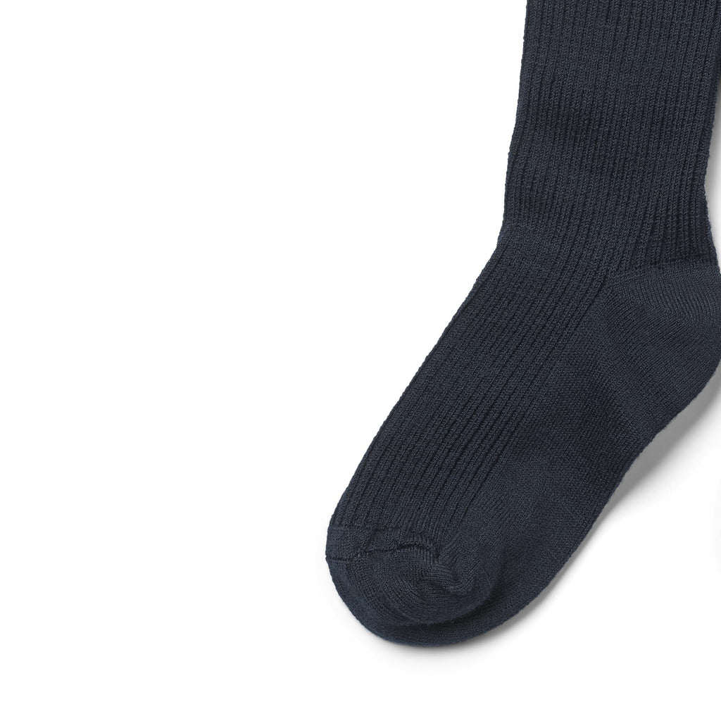 Collants Côtelés En Laine Robin - Navy - Enfant