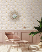 Rollo de Papel Pintado 1925 - Beige Dorado