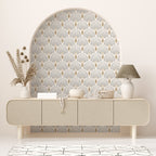 Rollo de Papel Pintado 1925 - Beige Dorado