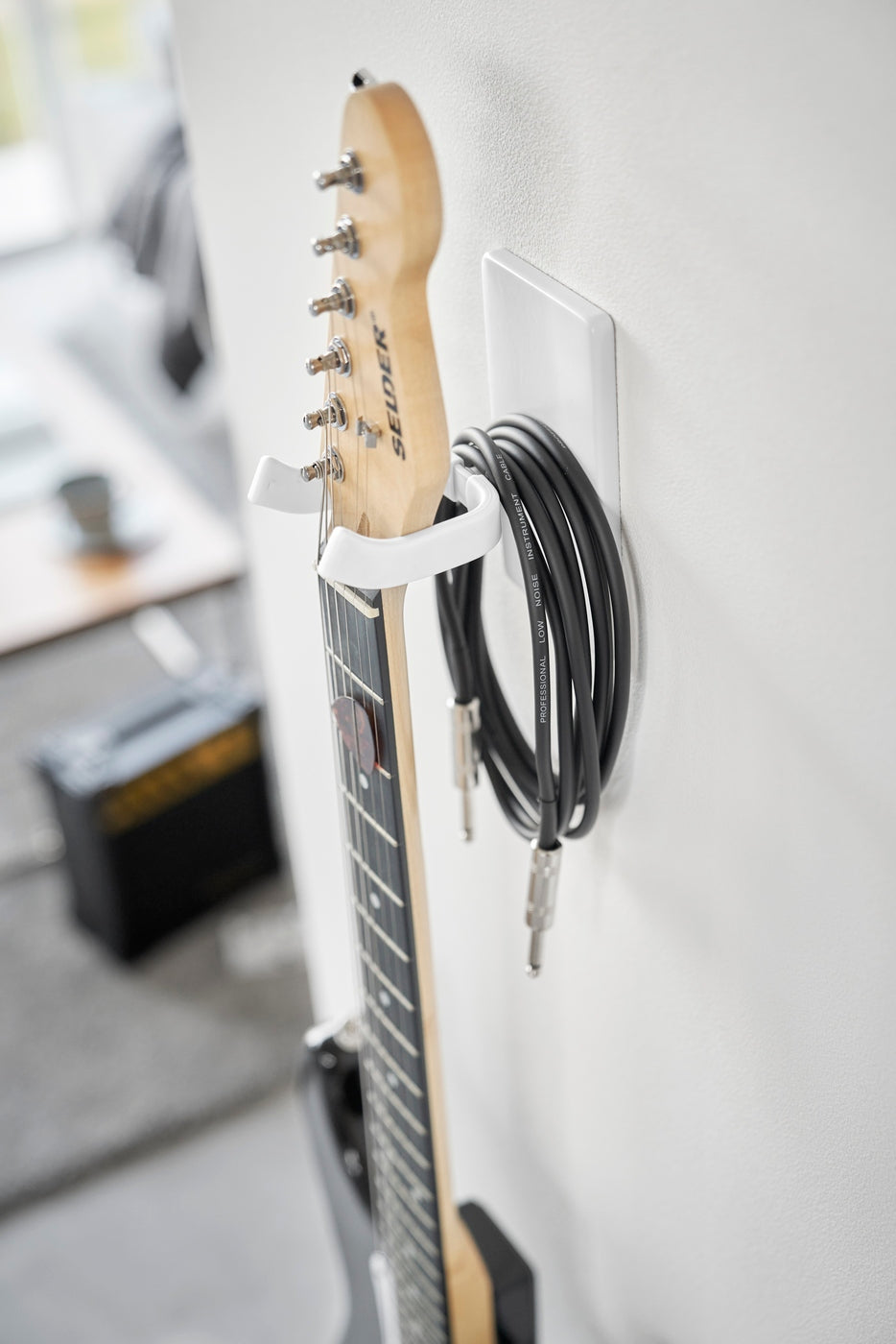 Tower Guitar Wall Mount - White