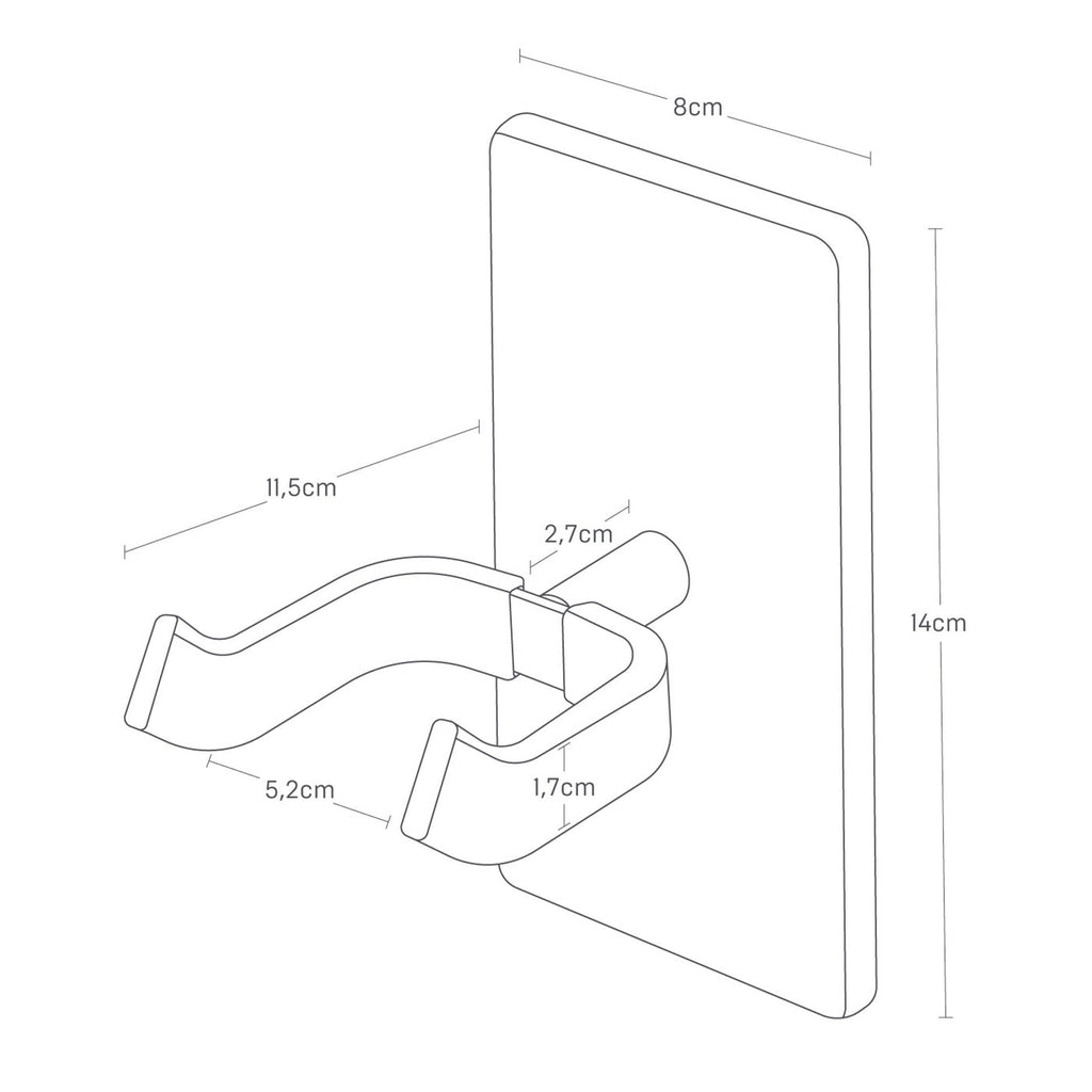 Tower Guitar Wall Mount - White