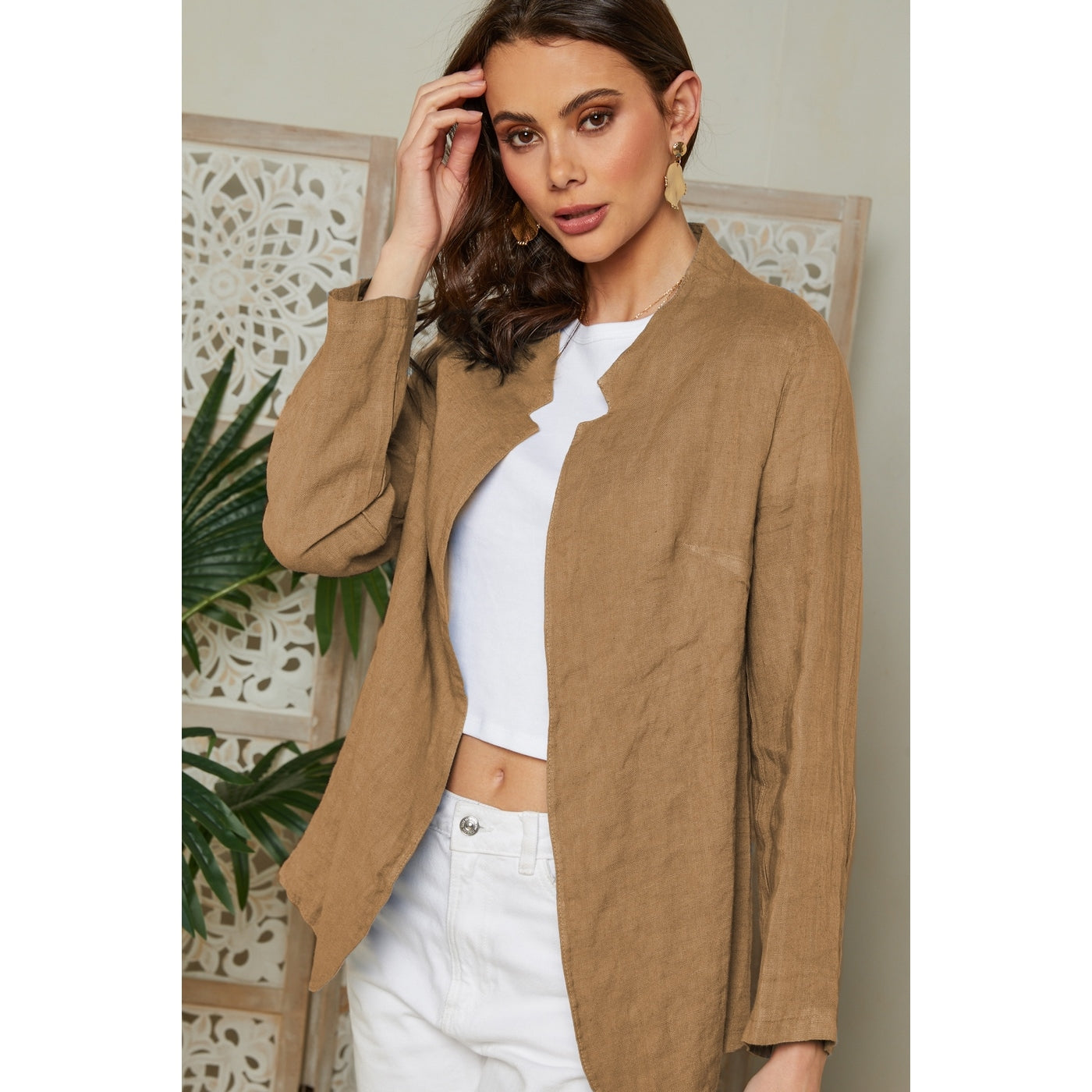 Chaqueta - Camel - Mujer