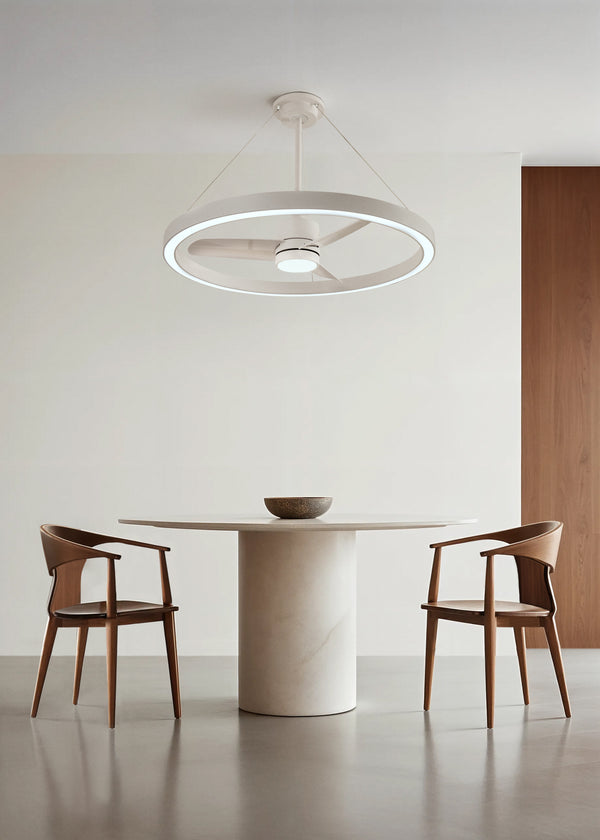 Wind Halo - Ventilador De Techo Silencioso 36W Ø108Cm Con Aro De Luz LED