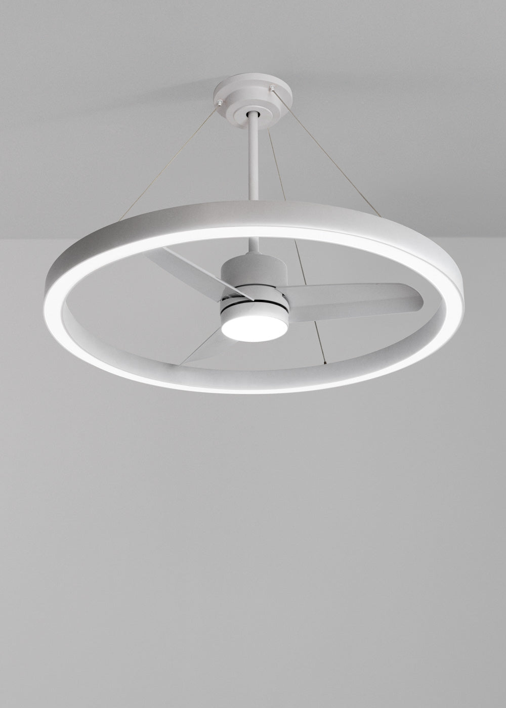 Wind Halo - Ventilador De Techo Silencioso 36W Ø108Cm Con Aro De Luz LED