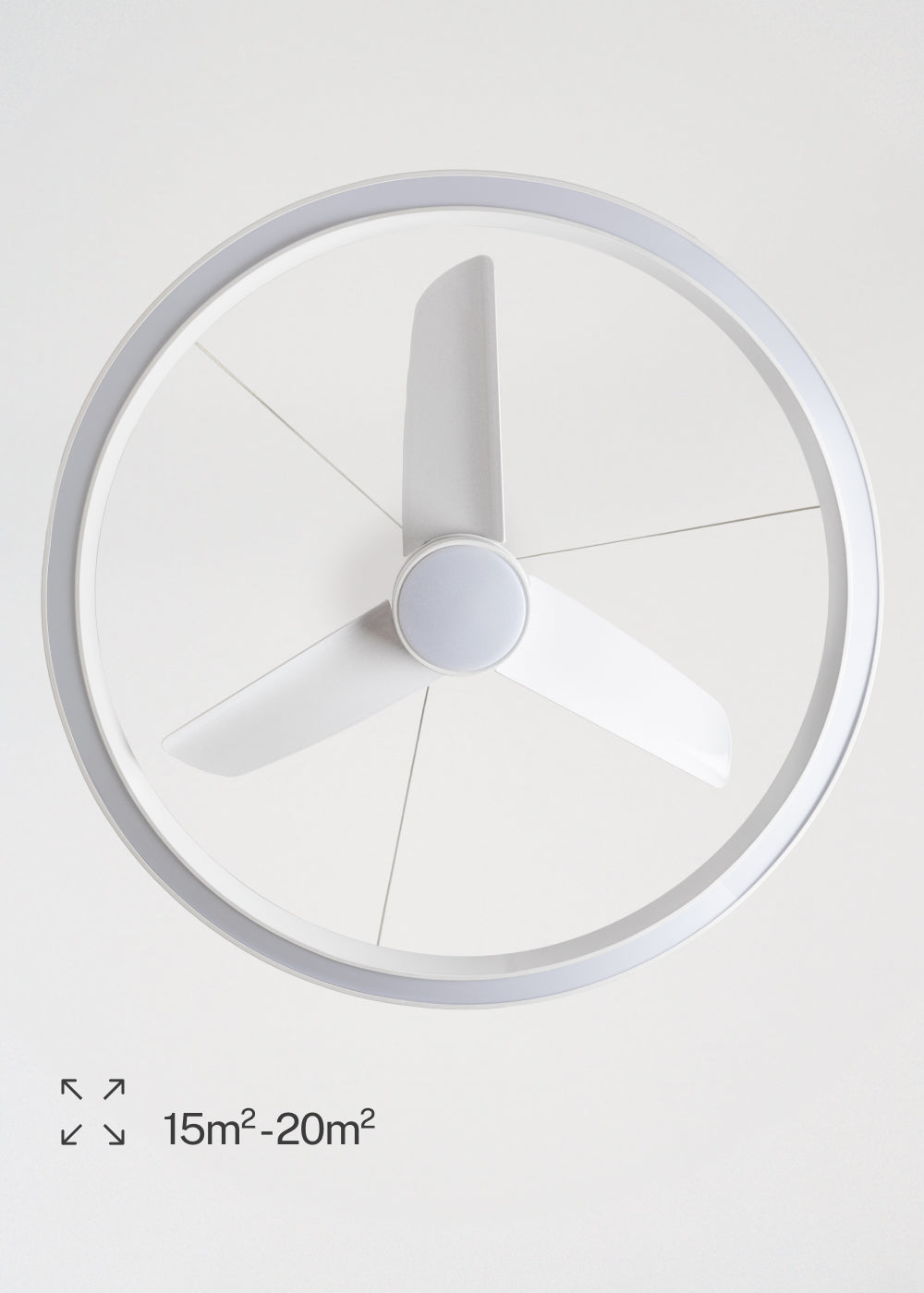 Wind Halo - Ventilador De Techo Silencioso 36W Ø108Cm Con Aro De Luz LED