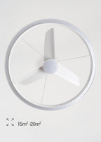 Wind Halo - Ventilador De Techo Silencioso 36W Ø108Cm Con Aro De Luz LED