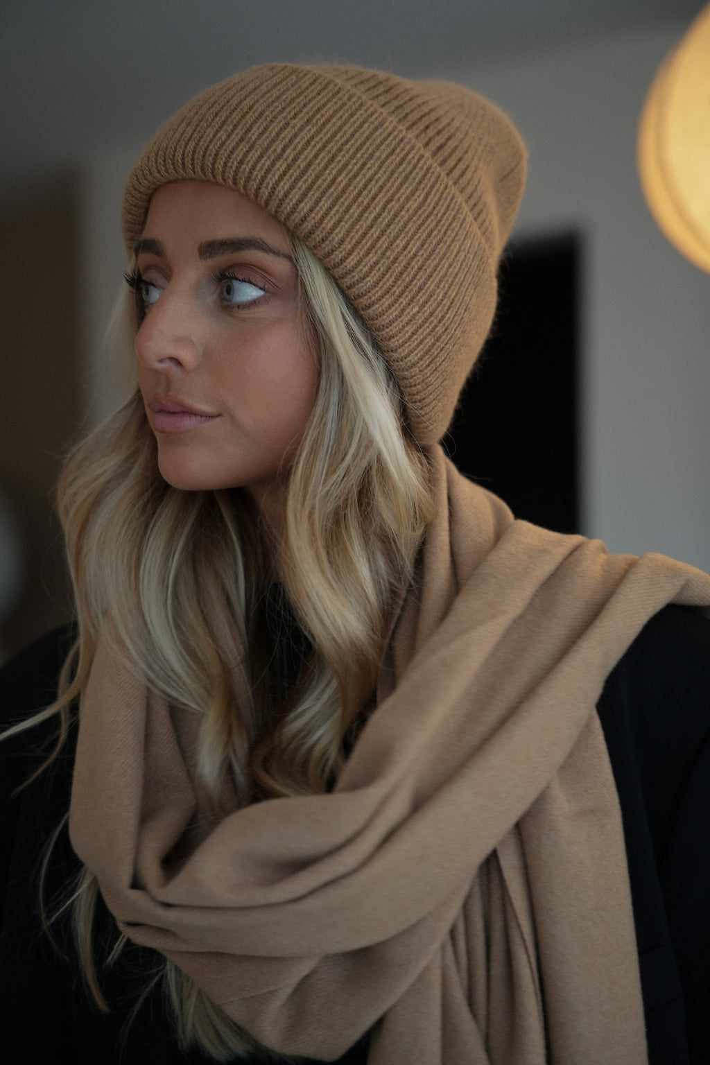 Aveline Camel - Gorro Suave