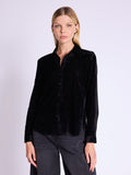 Berenice - Chemise Imprimé Manches Longues - Square Burnout Noir