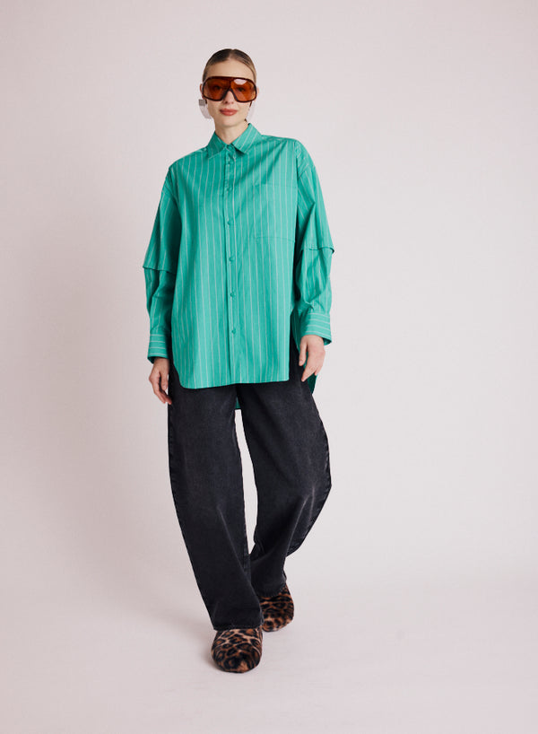 Striped Shirt - Green