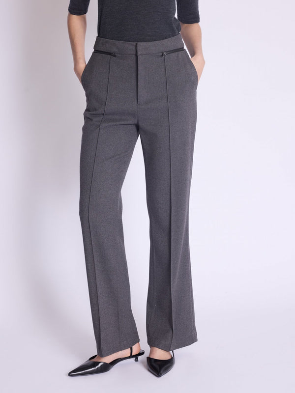 Berenice - Elasticated Waist Trousers - Grey