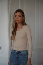 Jersey Polly Fine - Beige