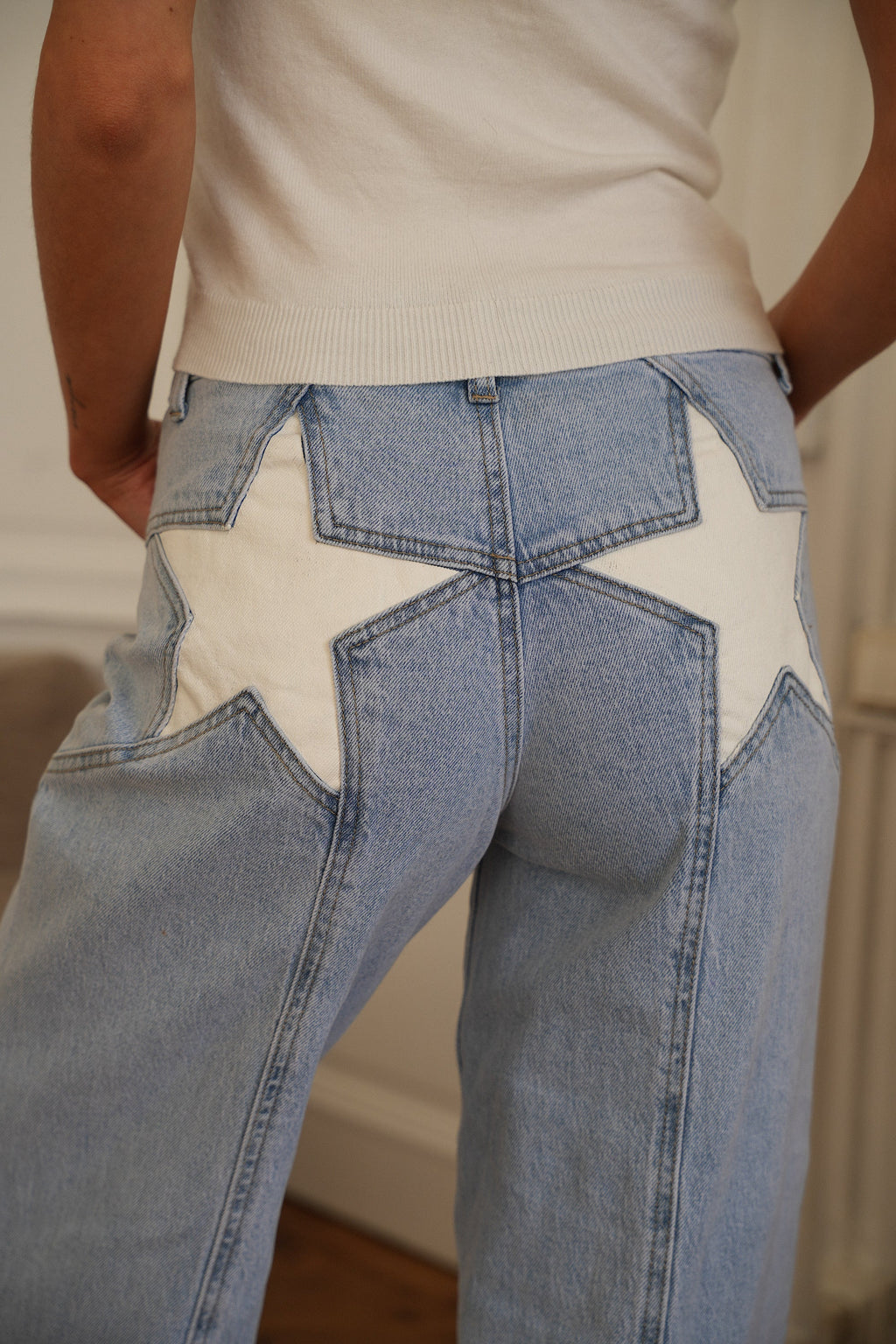 Diego Star Jeans - Blue/White