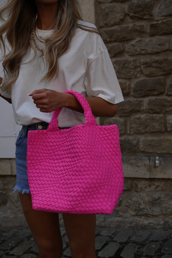 Nelson Braided Bag - Pink