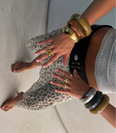 Pulsera de plata atrevida