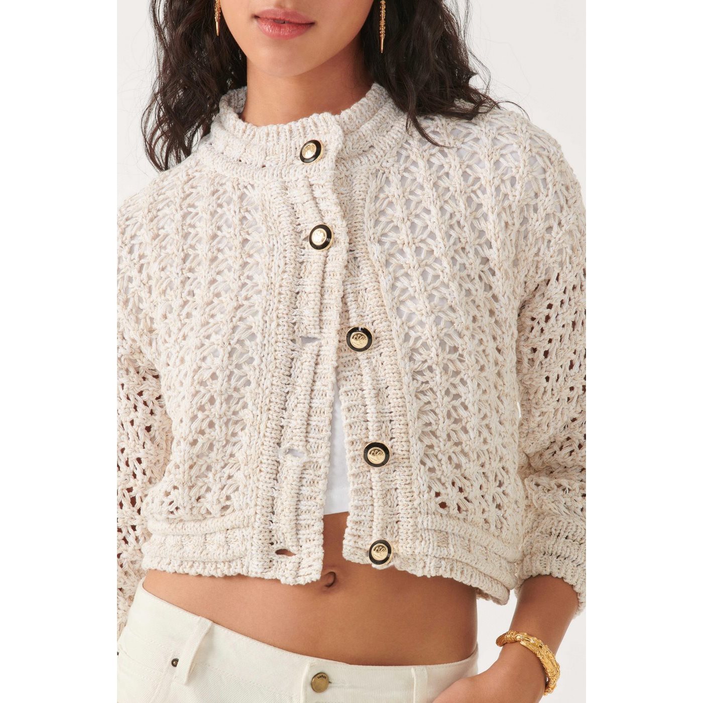 Cardigan Novela - Crudo - Mujer