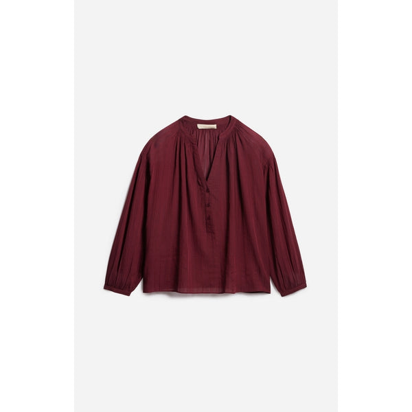 Bluse mit V-Ausschnitt Nipoa - Bordeaux