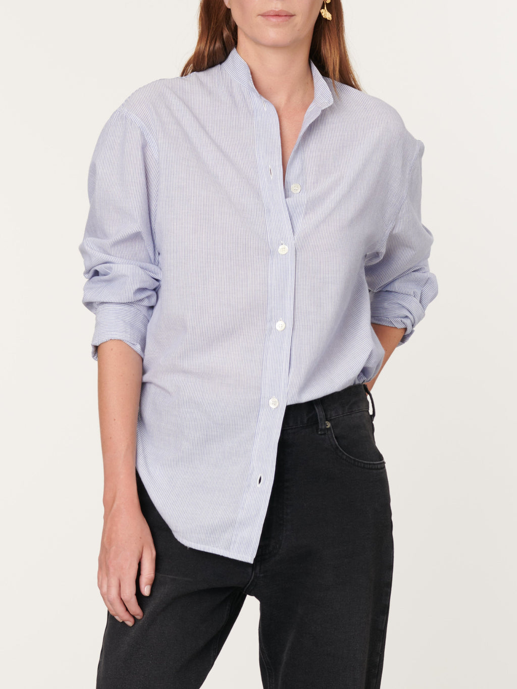 Vanessa Bruno - Camisa Lidiane - Blanco/Azul