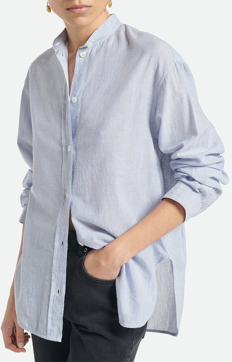 Vanessa Bruno - Camisa Lidiane - Blanco/Azul