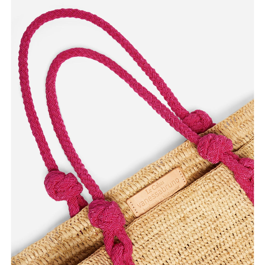 Vanessa Bruno - Bolso Capazo Grande de Rafia - Rosa