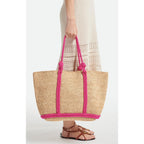 Vanessa Bruno - Bolso Capazo Grande de Rafia - Rosa