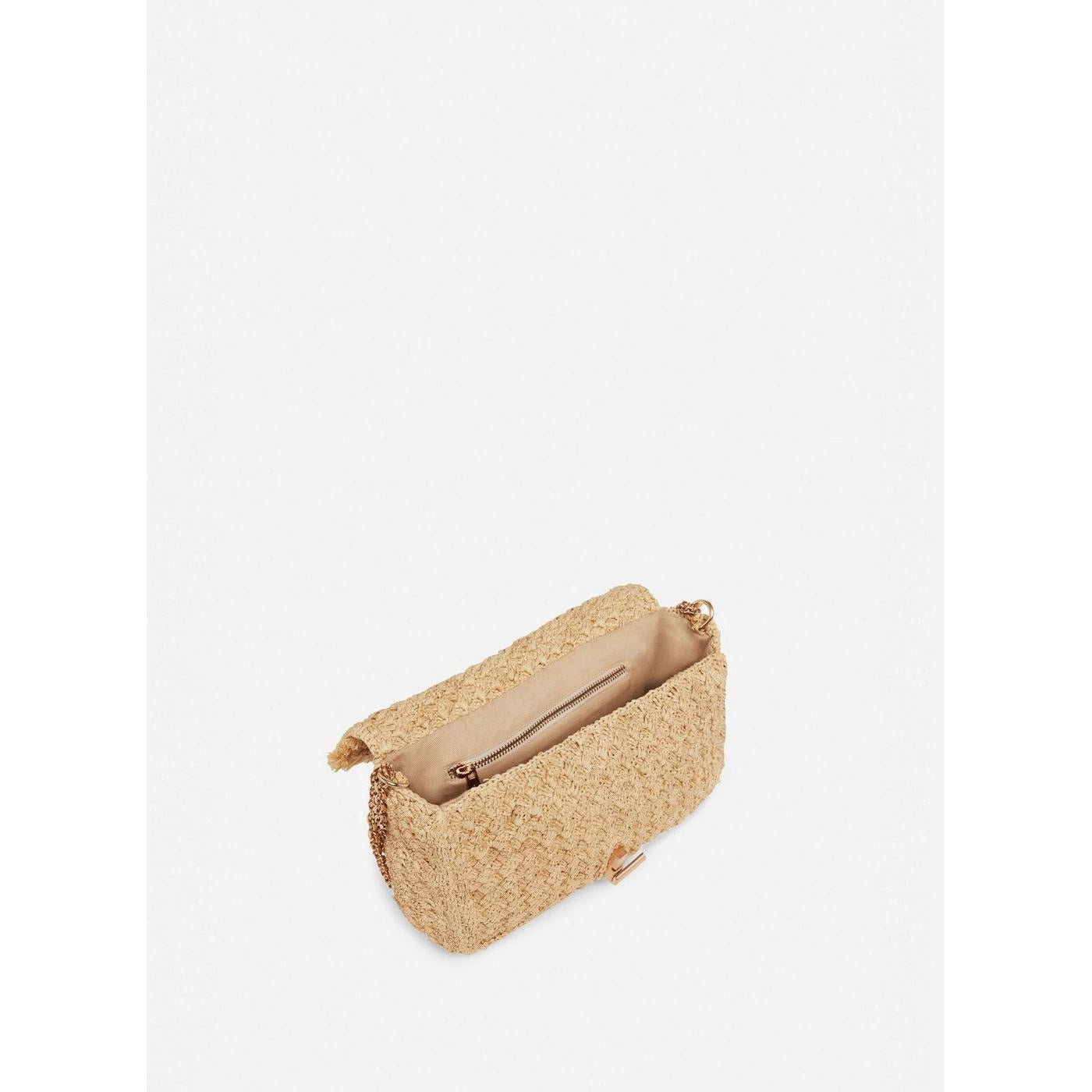 Vanessa Bruno - Bolso con Solapa Moon Raphia GM - Natural
