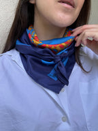 Yves Saint Laurent Scarf – Colorful Graphic Patterns