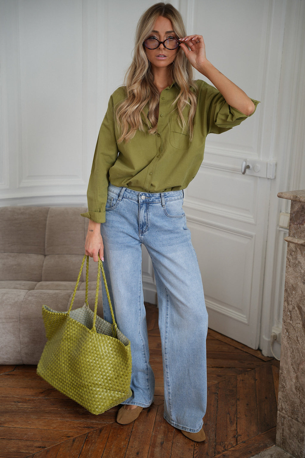 Alane Star Jeans - Blue