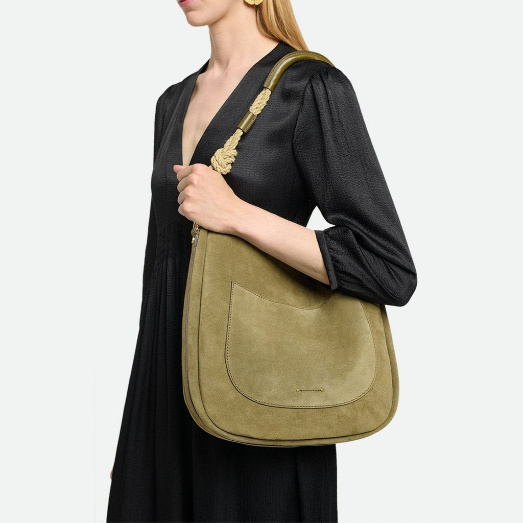 Vanessa Bruno - Holly Hobo Bag - Olive