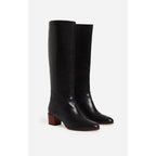 Vanessa Bruno - Bottes Hautes Cuir Lisse - Noir