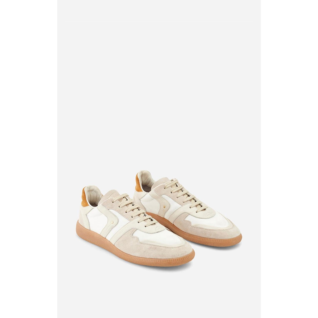 Vanessa Bruno - Farrah Low Leather Trainers - Chalk