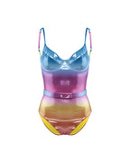 Zoë Sunset Red/Blue Balcony One-Piece Set