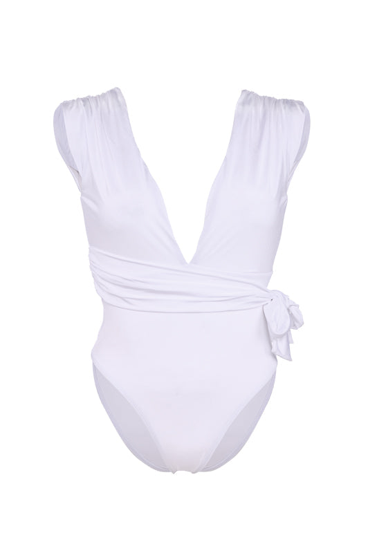 One-piece swimsuit Fawn White
