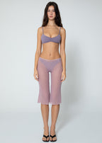 Capri Mesh Trousers - Purple